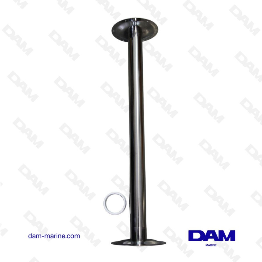 GAMBA PER TAVOLO IN ALLUMINIO TUBO 700MM Ø60MM BASE 160MM