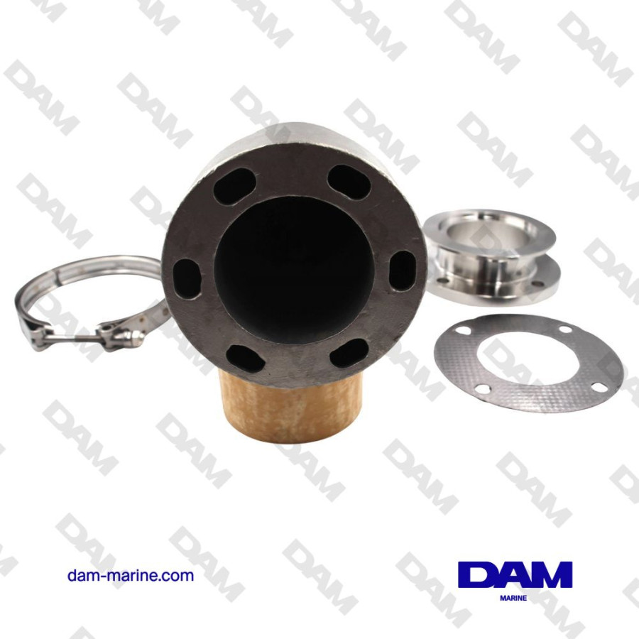CODO DE ESCAPE DE ACERO INOXIDABLE YANMAR 6LY-UTE