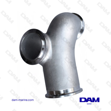 PRE COUDE ECHAPPEMENT INOX YANMAR 8LV