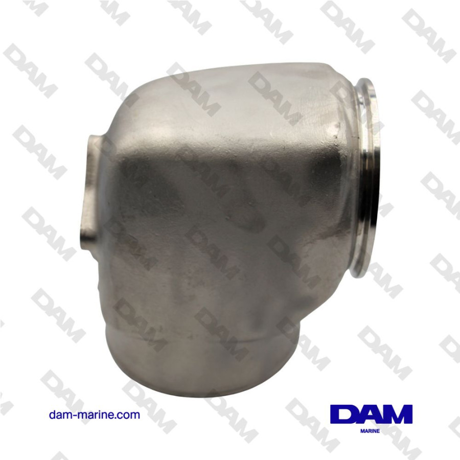 CODO DE ESCAPE DE ACERO INOXIDABLE VOLVO D6 - KIT