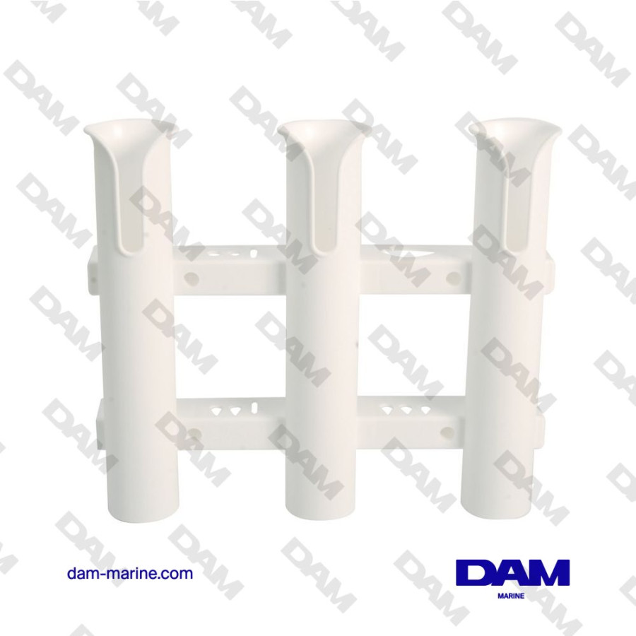 X3 PLASTIC ROD HOLDER WALL MOUNTING