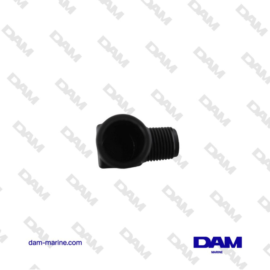 90° PLASTIC ELBOW WATER FITTING MM - 1/2 NPT X 1"