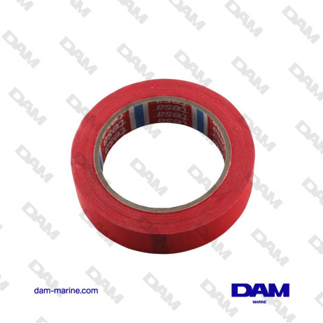 RUBAN MASQUAGE ADHESIF PVC ROUGE 24MM - 50M