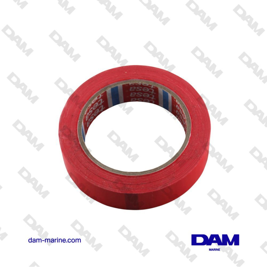 CINTA DE ENMASCARAR ADHESIVA DE PVC ROJA 24MM - 50M