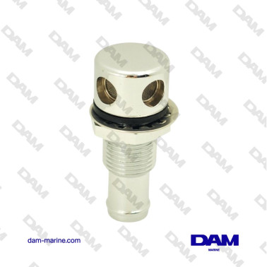 CHROME BRASS TANK VENT Ø 15MM