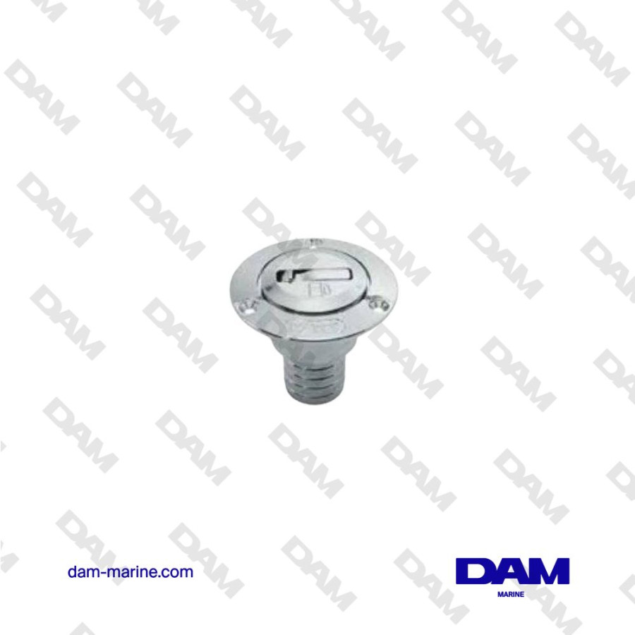 NABLE CARBURANT LAITON CHROME DROIT Ø 50MM