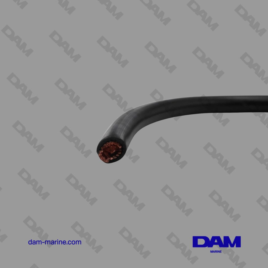 50MM BLACK BATTERY CABLE - SQUARE - BY THE METER