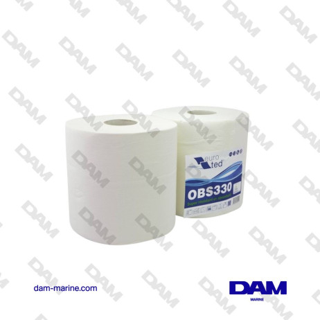 ROLLO DE PAPEL PARA TOALLAS DE MANO BLANCO EN GOFRE