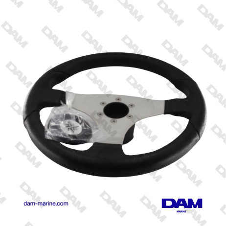 VOLANTE TECHNIC NEGRO - PLATA 350MM