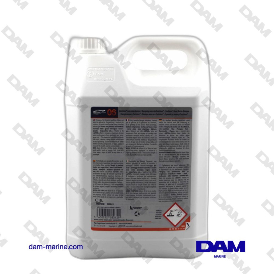Champú de cera nano NAUTIC CLEAN N°6 - Lata de 5 l