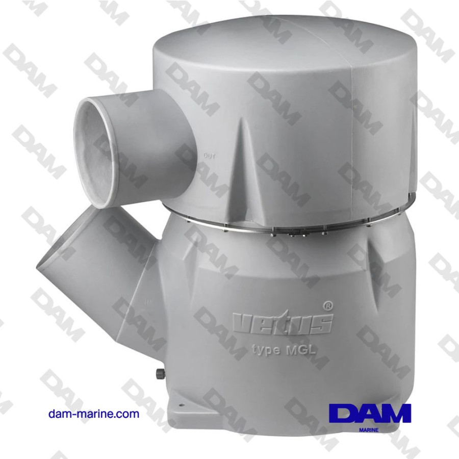 CIERRE DE AGUA SINTÉTICO, TIPO MGL, ENTRADA DE 203 MM - 45 GRADOS, SALIDA DE 254 MM