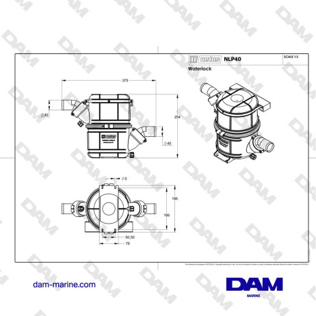 MARMITTA VETUS SINTETICA NLP40 - Ø40MM