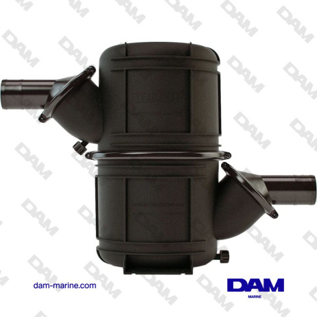 WATERLOCK HEAVY DUTY SYNTHETIC BLACK TYPE NLP65 Ø65 MM WITH GOLD INLET AND OUTLET