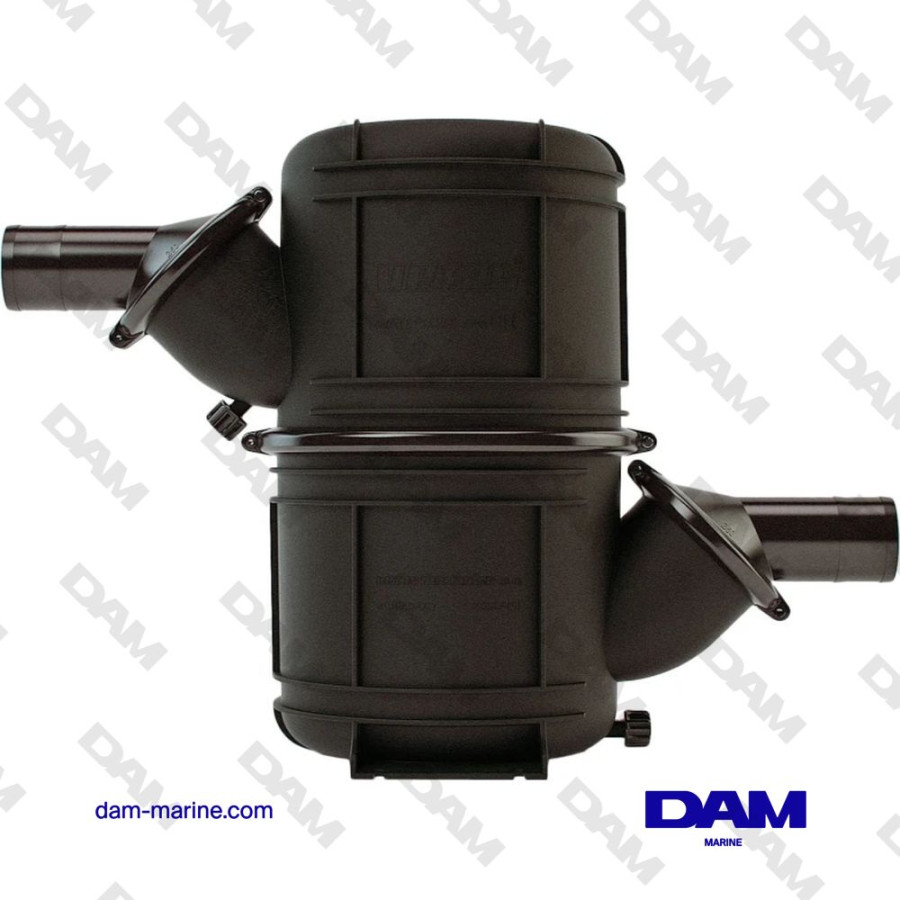 WATERLOCK HEAVY DUTY SYNTHETIC BLACK TYPE NLP65 Ø65 MM WITH GOLD INLET AND OUTLET