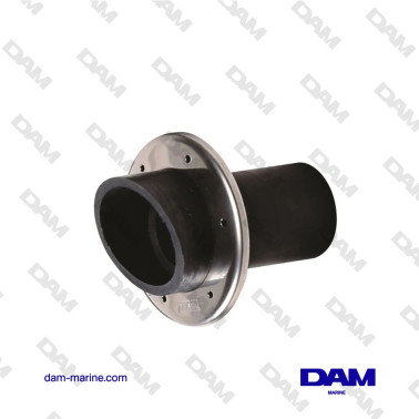 RUBBER EXHAUST OUTLET, Ø 76 OR 90 MM (CLAMPS EXCLUDED)
