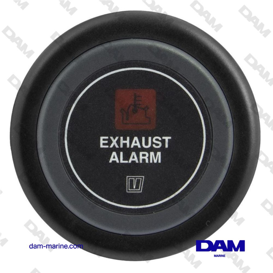 INDICADOR DE ALARMA DE TEMPERATURA DE ESCAPE NEGRO DE 24 V