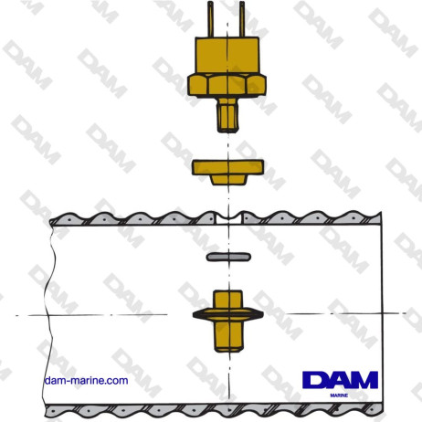 EXHAUST TEMPERATURE ALARM PROBE FOR EXHAUST PIPE