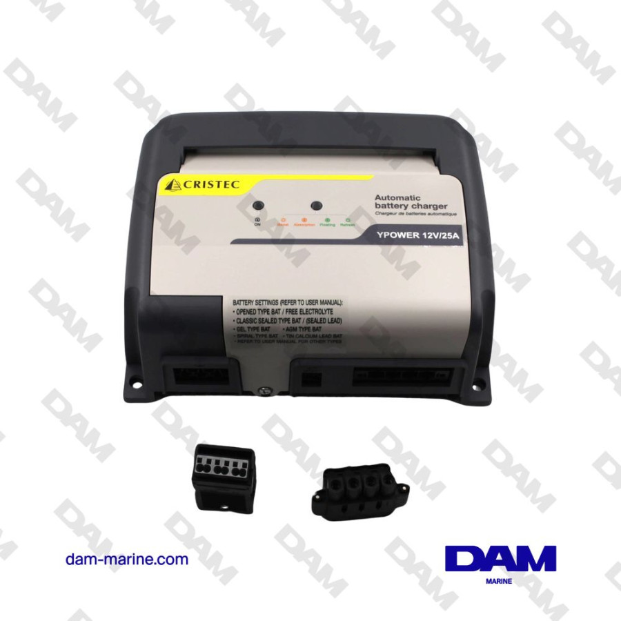 CARGADOR DE BATERÍA YPOWER AC/DC 12V - 25A