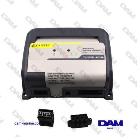 YPOWER AC/DC 12V - 25A BATTERY CHARGER