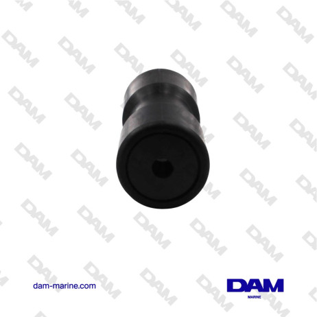 BLACK CENTRAL ROLLER 200MM AXLE Ø 17MM