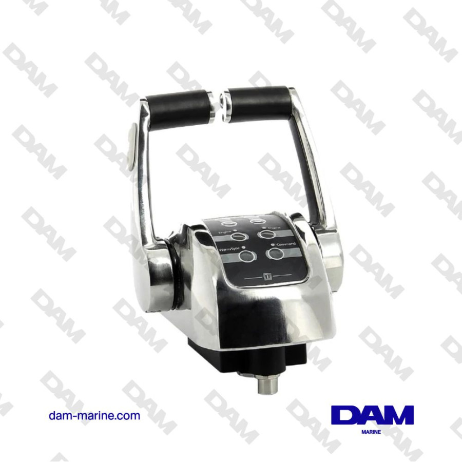 CAJA DE CONTROL DE ACERO INOXIDABLE PARA 2 MOTORES - CON EMBELLECEDOR