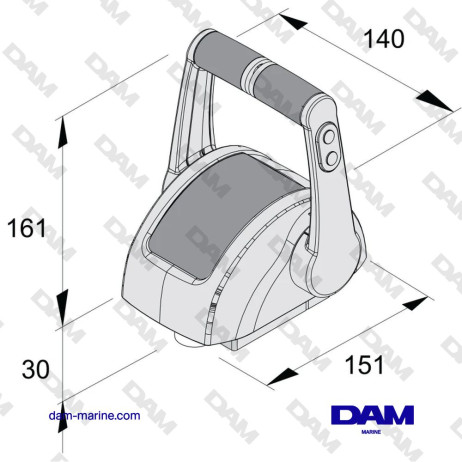 BOITIER DE COMMADE EN ACIER INOXYDABLE POUR 2 MOTEURS - AVEC TRIM