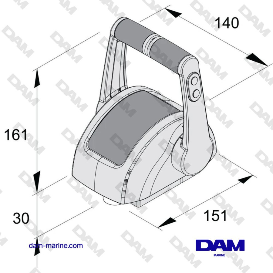 BOITIER DE COMMADE EN ACIER INOXYDABLE POUR 2 MOTEURS - AVEC TRIM