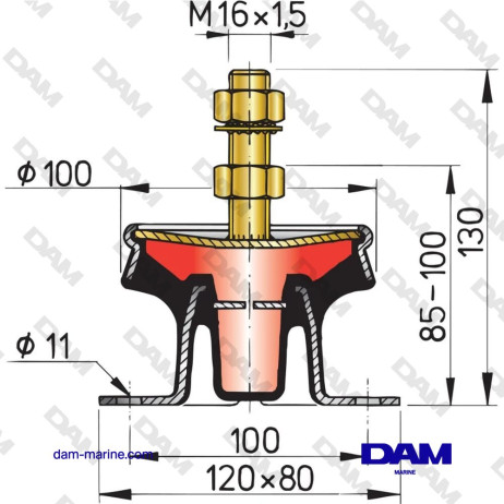 SUPPORT-MOTEUR HYDRAULIQUE (LA PIECE) - SHORE 45