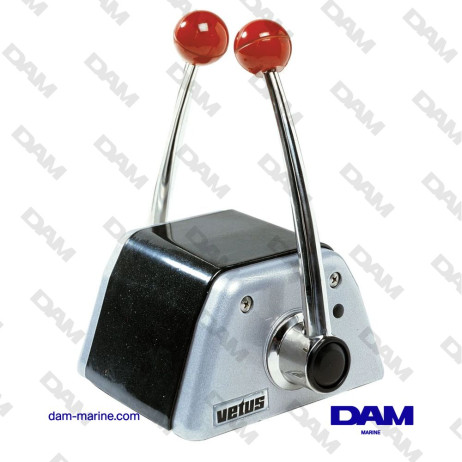 2-LEVER CONTROL BOX - BLACK ALUMINUM HOUSING