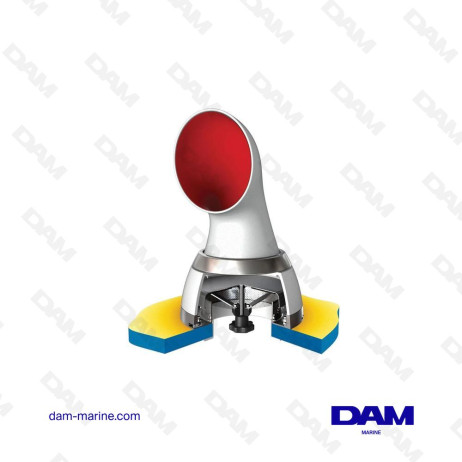 AISI 316 STAINLESS STEEL SEA BREAM BOX FOR WIND SOCKET. DIAM. 75 MM