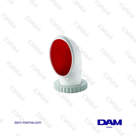 TOMA DE AIRE DE SILICONA TIPO LIBEC CON INTERIOR ROJO DIÁMETRO 75 MM