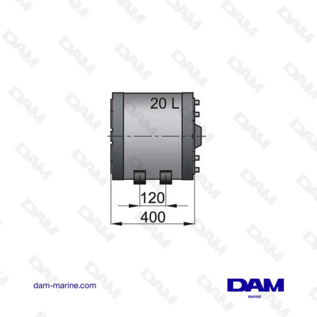 CALENTADOR DE AGUA DE DOBLE PARED DE 20 L