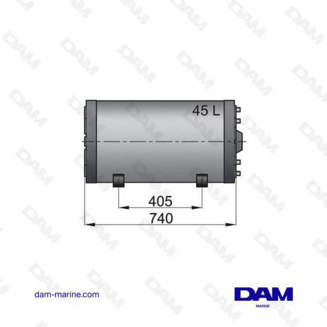 CALENTADOR DE AGUA DE DOBLE PARED DE 45 L