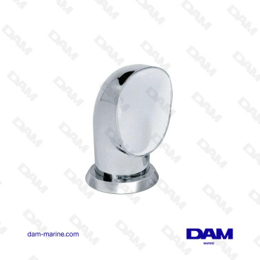 Calcomanía de viento tipo Yogi de acero inoxidable AISI 316, interior blanco