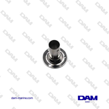 PLACA DE BALCÓN DE ACERO INOXIDABLE 316 TUBO Ø 22MM BASE Ø 60MM ÁNGULO DE 90°