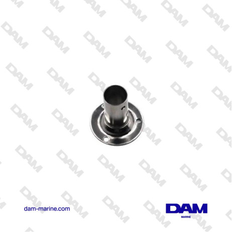 PLACA DE BALCÓN DE ACERO INOXIDABLE 316 TUBO Ø 22MM BASE Ø 60MM ÁNGULO DE 90°