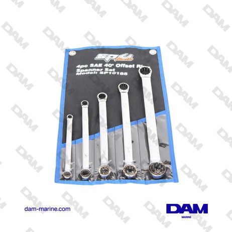 40Â° COUNTER BENT BOX WRENCH SET - 5PCS