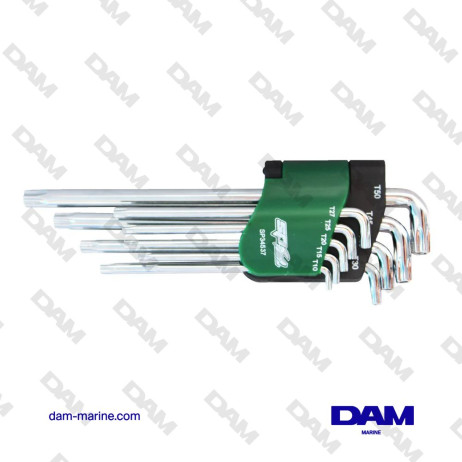 JUEGO DE LLAVES TORX CORTAS - 9 PIEZAS