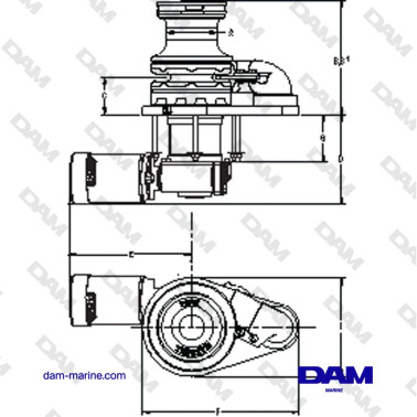 GUINDEAU VERTICAL CHAINE 1500 VWCLP 12/24 VS 100 TDC CW BARBOTIN DE 6-8 MM