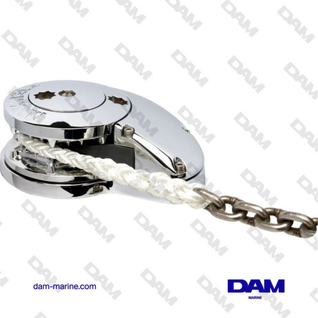 VERTICAL WINDLASS MIXED CHAIN/ROPE RC10-8 - 12V CW - 1000 W - 100TDC CHAIN