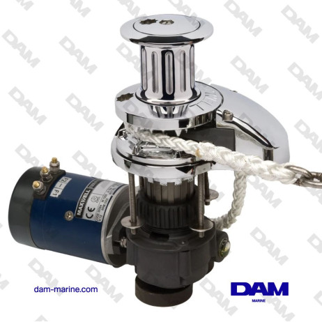 VERTICAL WINDLASS MIXED CHAIN/ROPE RC10-8 - 24V CW - 1000 W - 100TDC CHAIN