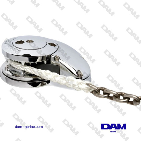 VERTICAL WINDLASS MIXED CHAIN/ROPE RC10-10 - 24V CW - 1200 W - 100TDC CHAIN