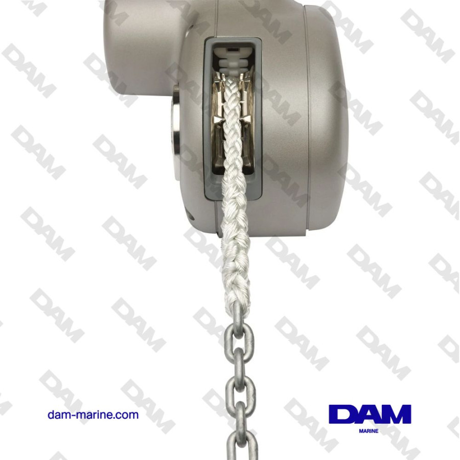 HORIZONTAL MIXED CHAIN/ROPE WINDLASS HRC-6-6 12V - 600W - 6 MM CHAIN - D