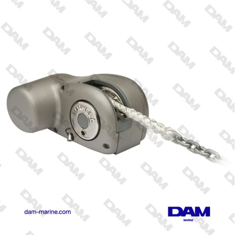 HORIZONTAL MIXED CHAIN/ROPE WINDLASS HRC-8-8 - 12V - 600W - 8 MM CHAIN -
