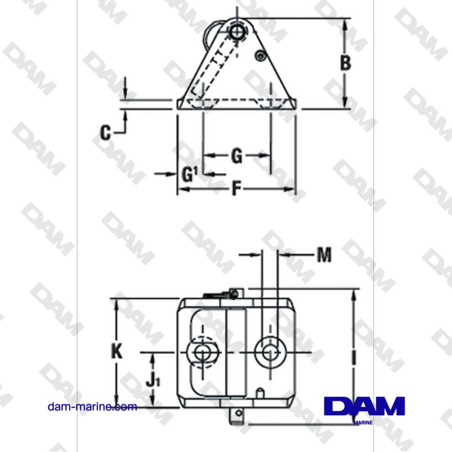 COMPACT STOPPER FOR 8/10 MM CHAIN