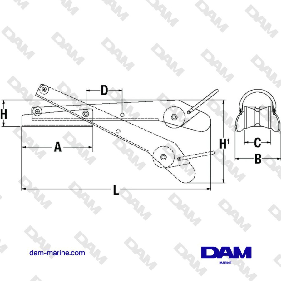 EXTENDABLE DAVIT