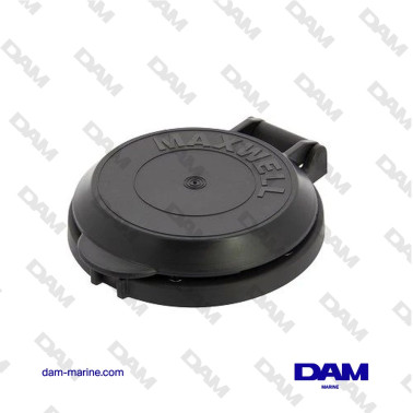 CONTACTEUR À PIED COUVERCLE NOIR - DIAM 104 MM HAUT 21 MM PROFONDEUR 47 MM