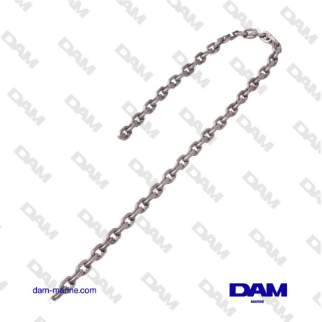CHAINE 8MM DIN766 - ACIER INOX 316 (PRIX AU MÈTRE)