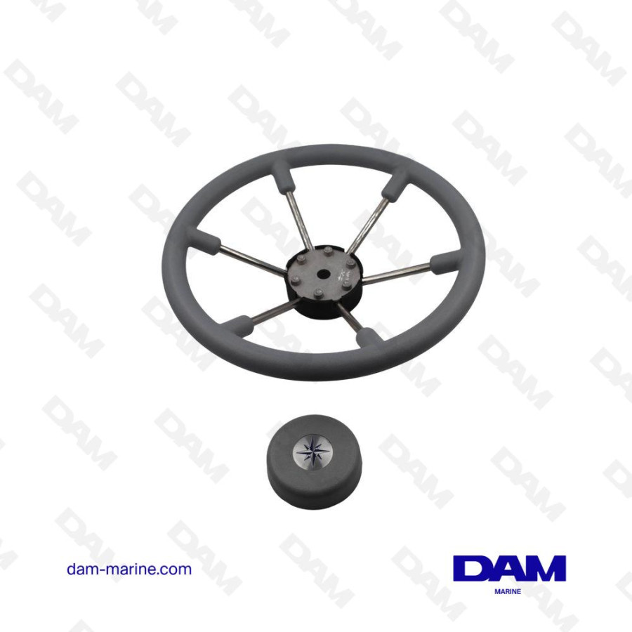 VOLANT 6 BRANCHES INOX CERCLAGE BRIS Ø 360MM