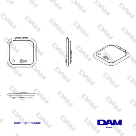 ALTUS VENTILATION COVER TYPE 2626 (CUT OUT SIZE 260 X 260 MM)